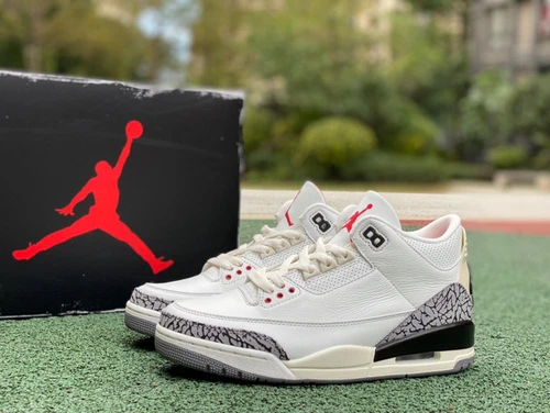 Air Jordan 3 "White Cement Reimagined" Distressed Cut Piece Version DN3707-100
