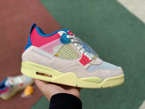 Air Jordan 4 x Union "Pink Blue" AJ4 Premium Leather DC9533800