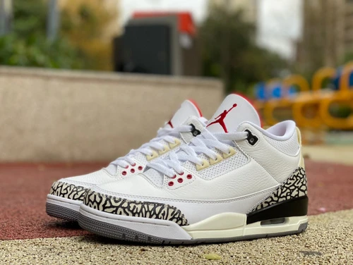 Air Jordan 3 "White Cement Reimagined" Distressed Premium Leather