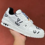 LOUIS VUITTON Trainer White Print