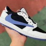 Air Jordan 1 x Travis Scott Low Blue White Black Sneakers DM7866-040