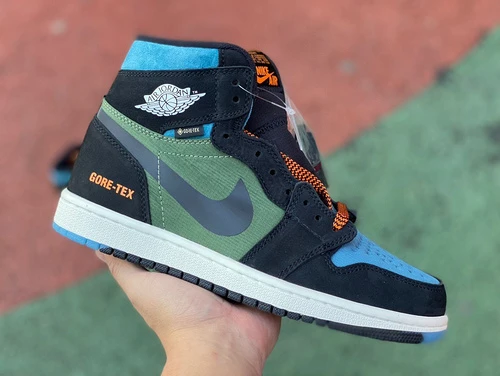 Air Jordan 1 Element GORE-TEX "Black Green Blue" High-Top Sneaker DB2889-003