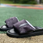LOUIS VUITTON Slides Black Purple