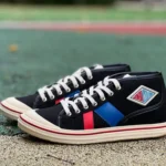 Bottega Veneta Canvas Shoes Black Blue Red