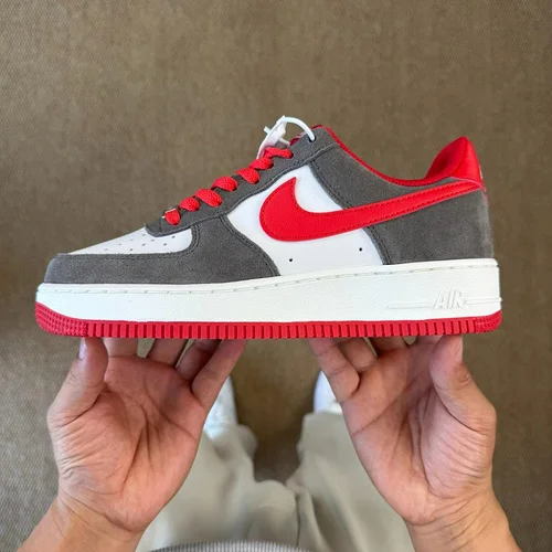 3A Pure Original Air Force 1 AF1 Brown Red Sneakers FQ8714-201