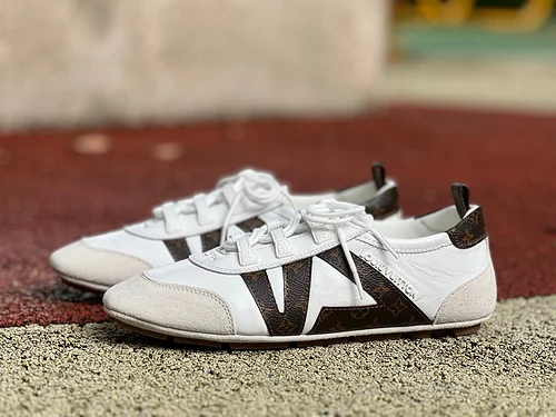 LV Sneakerina Trainer Ballet Shoes White Brown