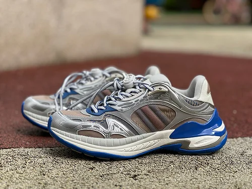 グッチ ラウンドトゥ ドローストリング 2.0 シルバーブルー
