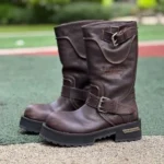 バレンシアガ FW25 ヴェノムブーツ レトロ カップルスタイル モーターサイクルブーツ