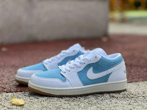 AJ1 ロートップ デニムブルーホワイト スニーカー