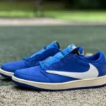 CS純正 AJ1 トラヴィス?スコット ロートップ ブルーホワイト スニーカー DM7866-400