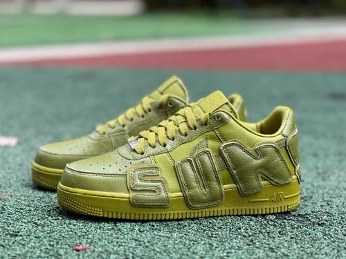 S2純正 エアフォース1 CPFM ロートップ グリーン スニーカー FQ7069-200