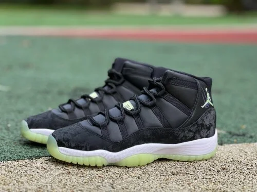 純正 AJ11 ルミナス ハロウィン ブラックホワイトグリーン ウィメンズ スニーカー IB1378-001
