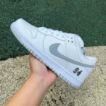 S2純正 ダンク シュプリーム ホワイトグレイ スニーカー HQ8487-100